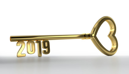 New Year 2019 with Gold Key