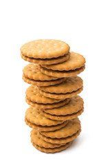 sandwich cookies isolated