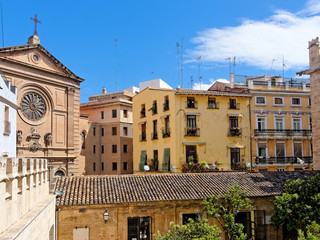 Fototapeta premium Historic buildings in Valencia, Spain.