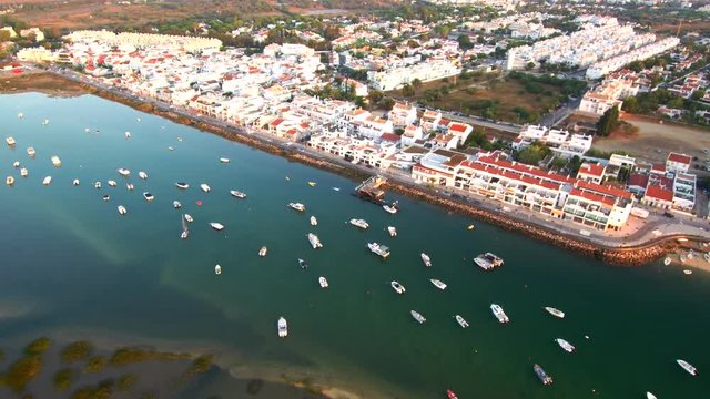 Drone en Algarve de Portugal. Playas de Tavira y Ria Formosa