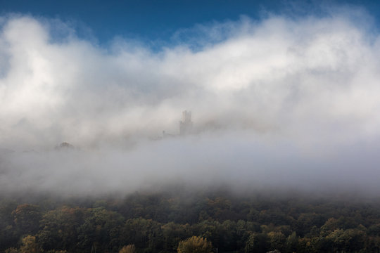Castle Sooneck hiding in the clouds