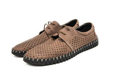 Mens summer shoes isolated