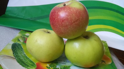 Three apples