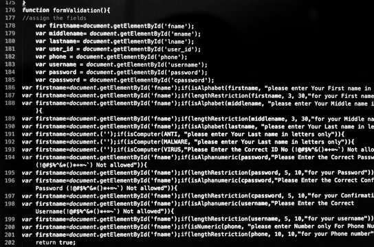 Desktop source code and Wallpaper by Computer language with coding and programming.