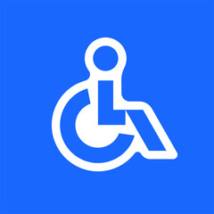 Disabled Handicap vector icon
