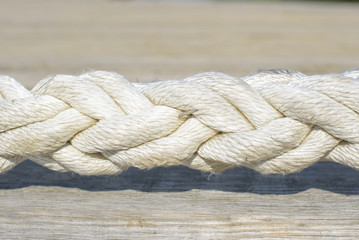 Fototapeta na wymiar rope on the pier