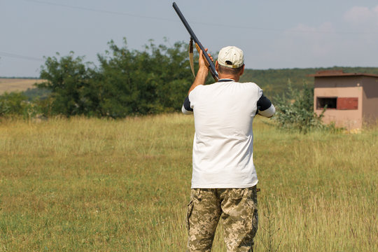 hunters on the shooting range