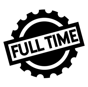Full Time black stamp