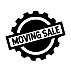 Obraz premium moving sale black stamp