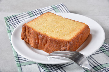 Slice of pound cake
