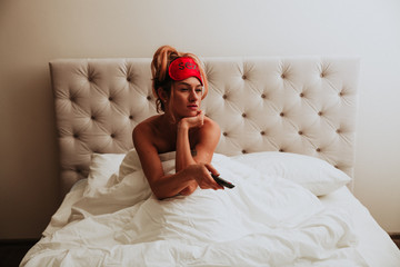 Sex woman. Sensual. Sex mask. Erotica. Passionate concept. Adult. Brutal woman. 