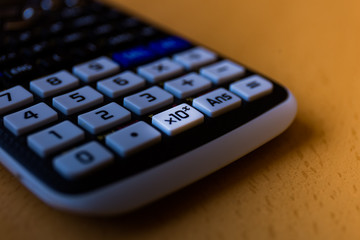 Obraz premium Key x10 of a scientific calculator