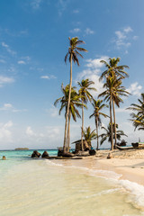 Naklejka premium A typical view in the San Blas islands