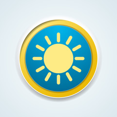 Sun Heat button illustration