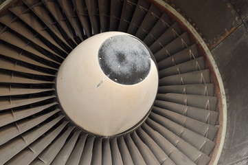 détail de turbine d'avion