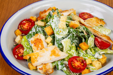 Caesar salad with chicken
