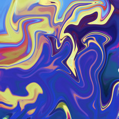 Watercolor marble art. Liquid paint swirls. Colorful texture background. Multicolored wallpaper graphic design. Pattern for creating artworks and prints.