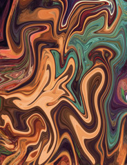 Watercolor marble art. Liquid paint swirls. Colorful texture background. Multicolored wallpaper graphic design. Pattern for creating artworks and prints.