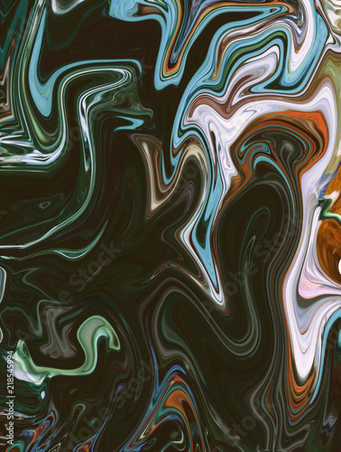 Watercolor Marble Art Liquid Paint Swirls Colorful Texture