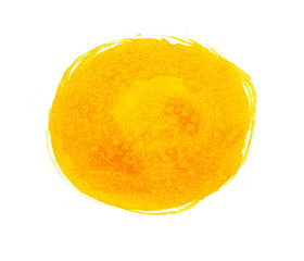 Oval stain, smear of paint. Round ink spot