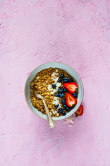 Muesli with fresh berries