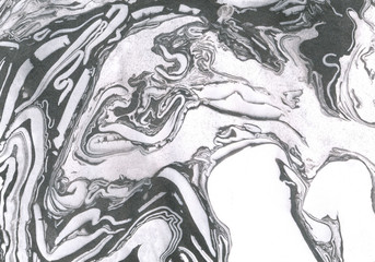 Black, silver and white marble background.