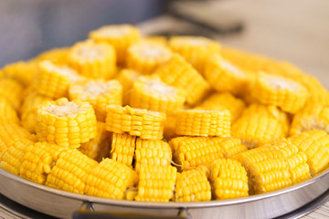 steamed sweet corn