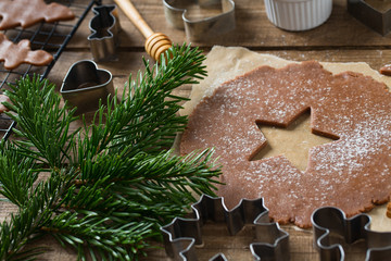 gingerbread cookie baking