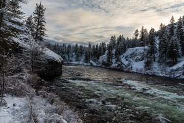 Spokane River in Riverside State Park. Washington, State