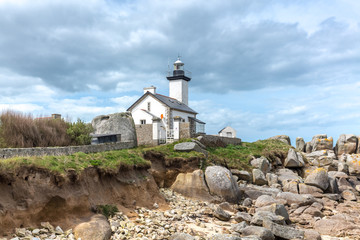 Pontusval lighthouse, Bretagne (Brittany), France