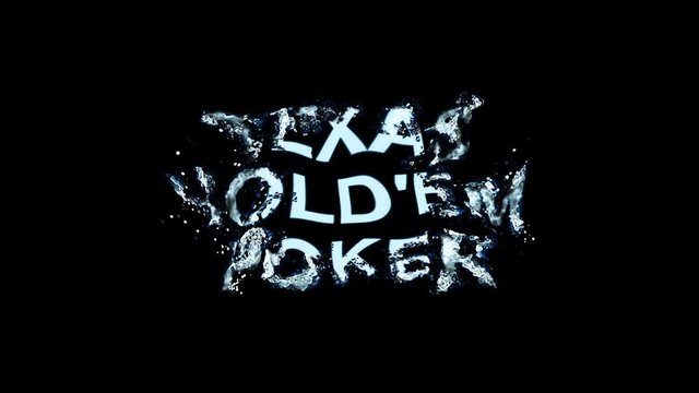 bright logo animation colorful spray paint word texas holdem poker