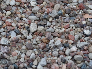 Stones, multicolored, small, larger, different, ordinary, unusual, many, pebbles, quartz, flint, granite, fragments.