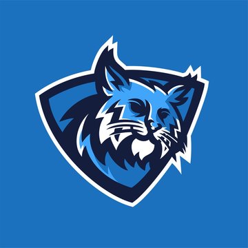 bobcat/lynx esport gaming mascot logo template