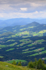 Fototapeta premium Landscape with the green valley