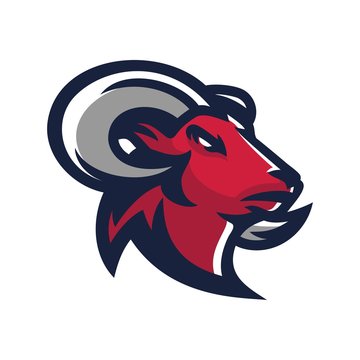 goat/sheep/lamb/ram esport gaming mascot logo template