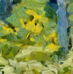 Impression color mix abstract texture art. Artistic bright bacground. Oil painting artwork. Modern style graphic wallpaper. Large strokes of paint. Colorful pattern for design work or wallpaper.