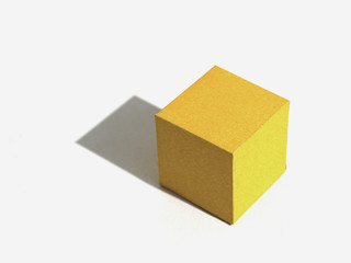 Regular polyhedron with six faces. Hexahedron