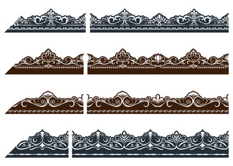 Vintage ornament seamless border