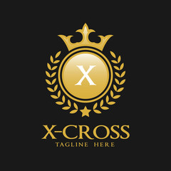 Fototapeta premium Letter X Logo - Classic Luxurious Style Logo Template