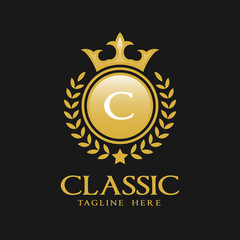 Fototapeta premium Letter C Logo - Classic Luxurious Style Logo Template