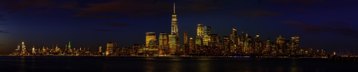 High resolution recent New York City skyline panorama