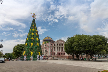 Tropical Christmas Tree, Christmas Tree at the Amazonas Theater