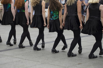 Fototapeta na wymiar Irish dancers
