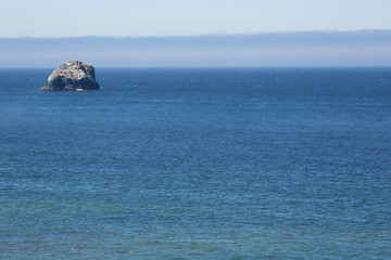 Rock formations in the ocean