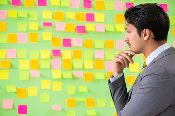 Businessman with many business priorities