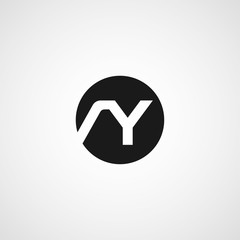 Initial Letter AY Logo Template Design