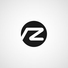 Initial Letter AZ Logo Template Design