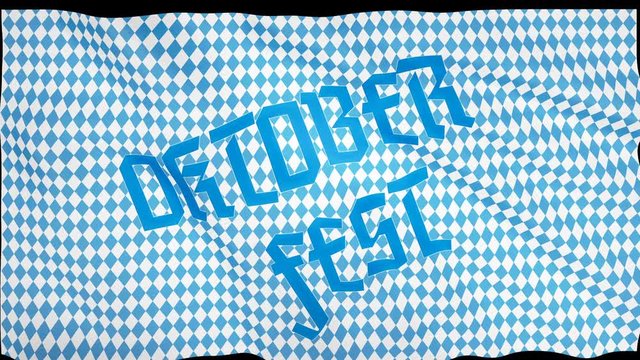 OKTOBERFEST blue Abstract geometric flag. October festival. Germany's Oktoberfest world's biggest wine festival. Seamless Oktoberfest and Bavarian flag pattern.