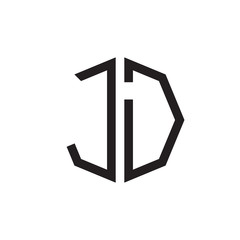 two letter JD octagon logo