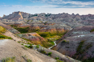 The rugged beauty of the geologic formations in the Badlands National Park of South Dakota, draws visitors from around the world. These formations also contain the richest fossil beds in the world.